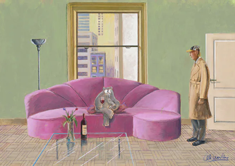 OTTO WAALKES: Happy Hour (Leinwanddruck)